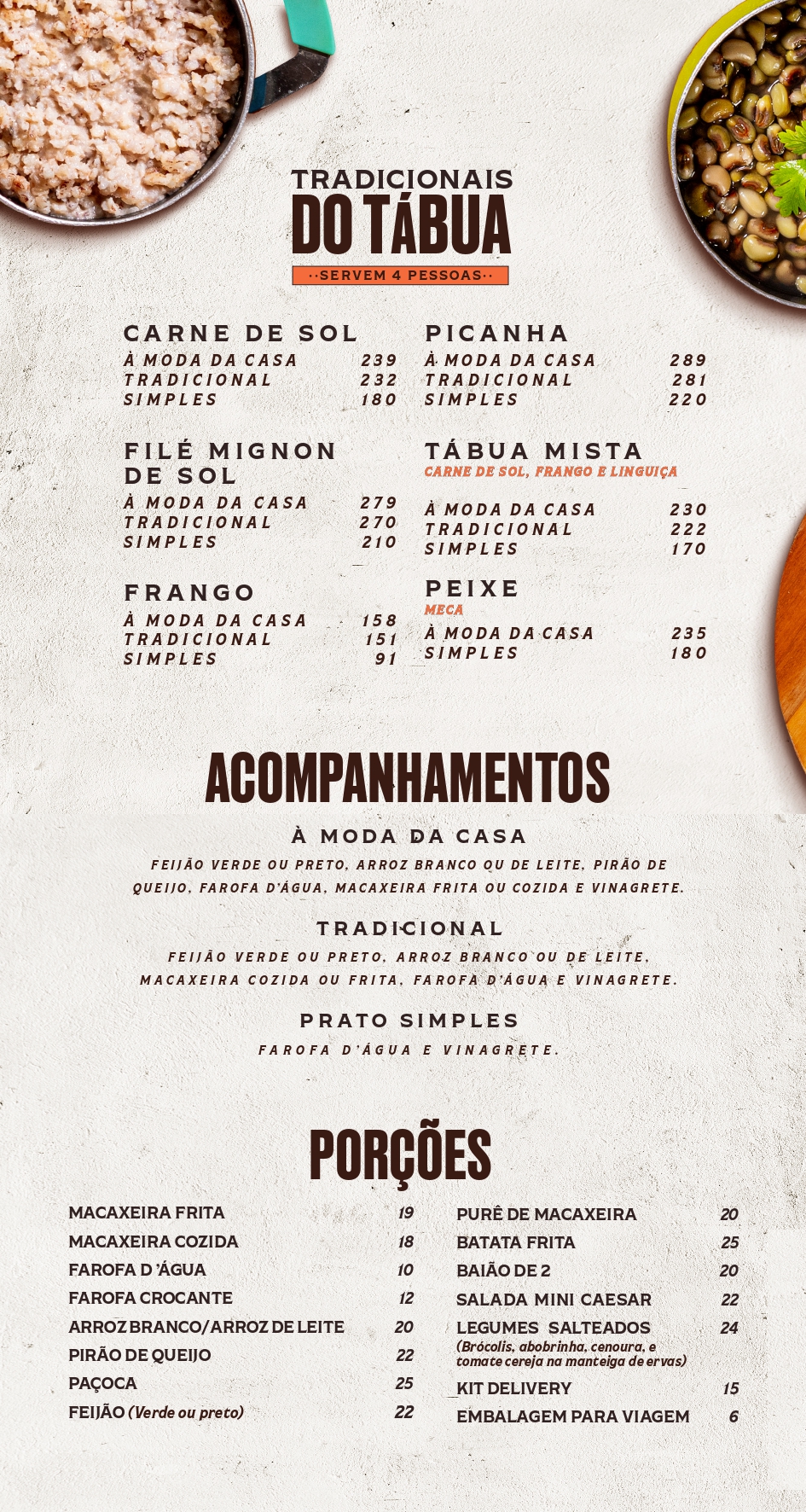 Cardápio Mossoró