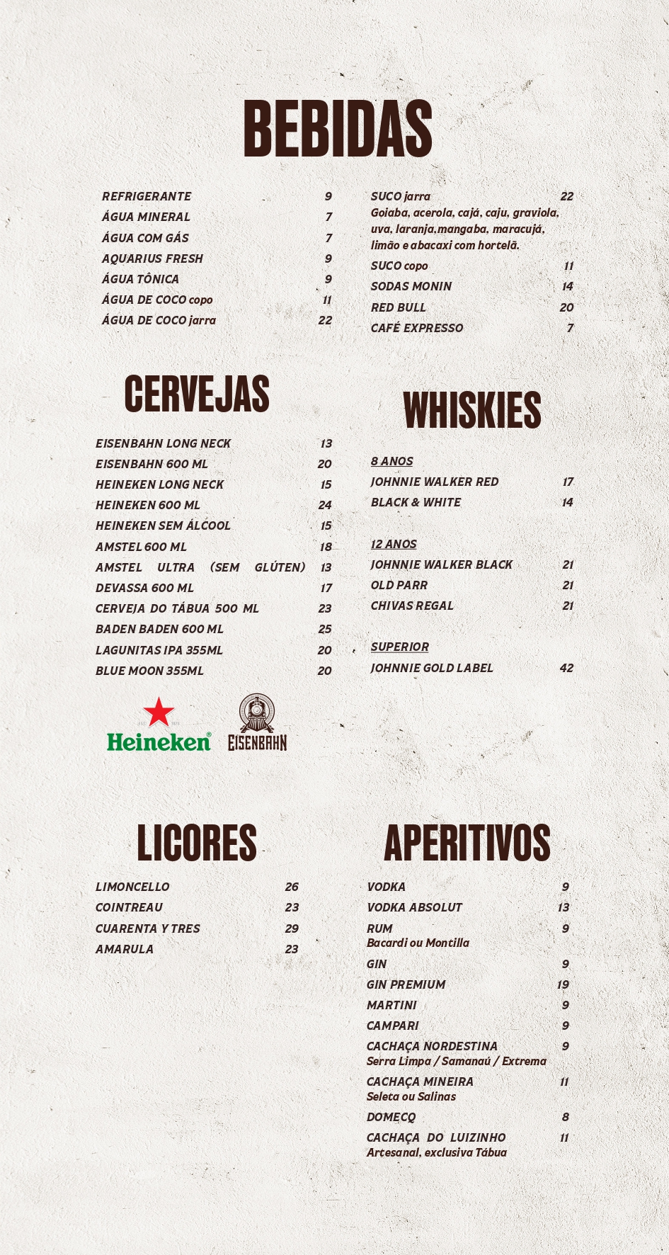 Cárdapio Ponta Negra