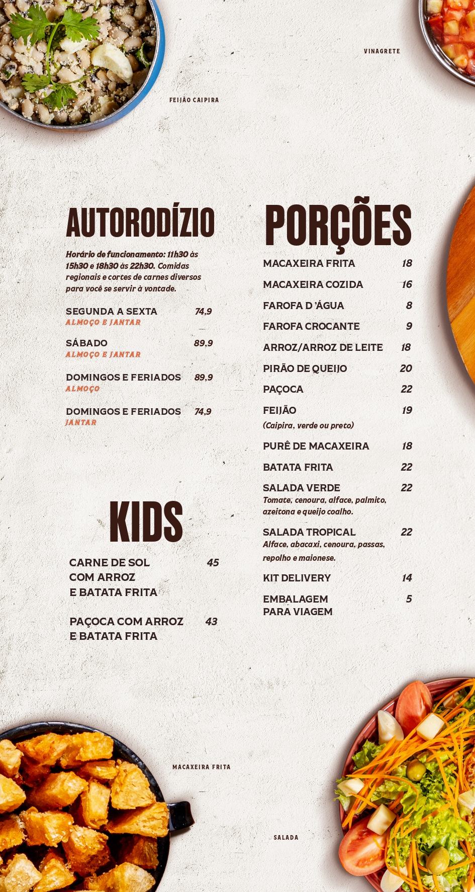 Cárdapio Ponta Negra