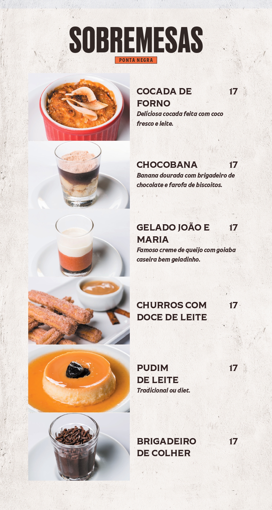 Sobremesas Ponta Negra