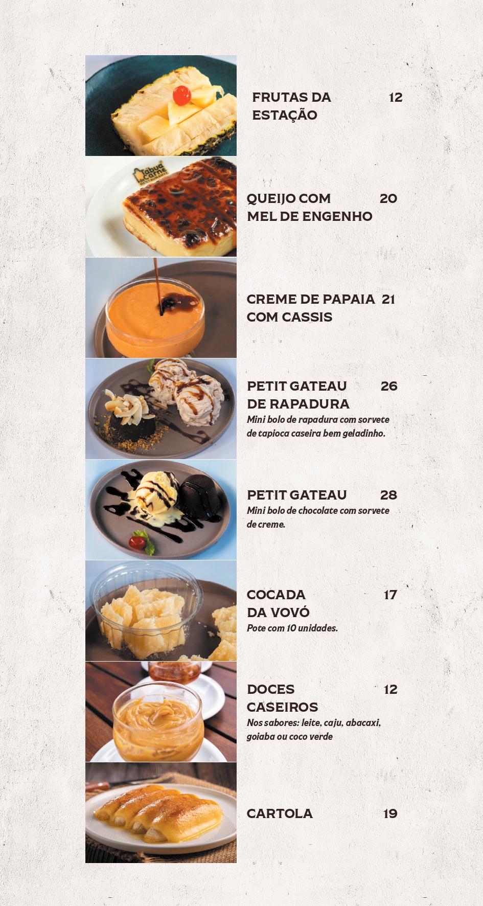 Sobremesas Ponta Negra