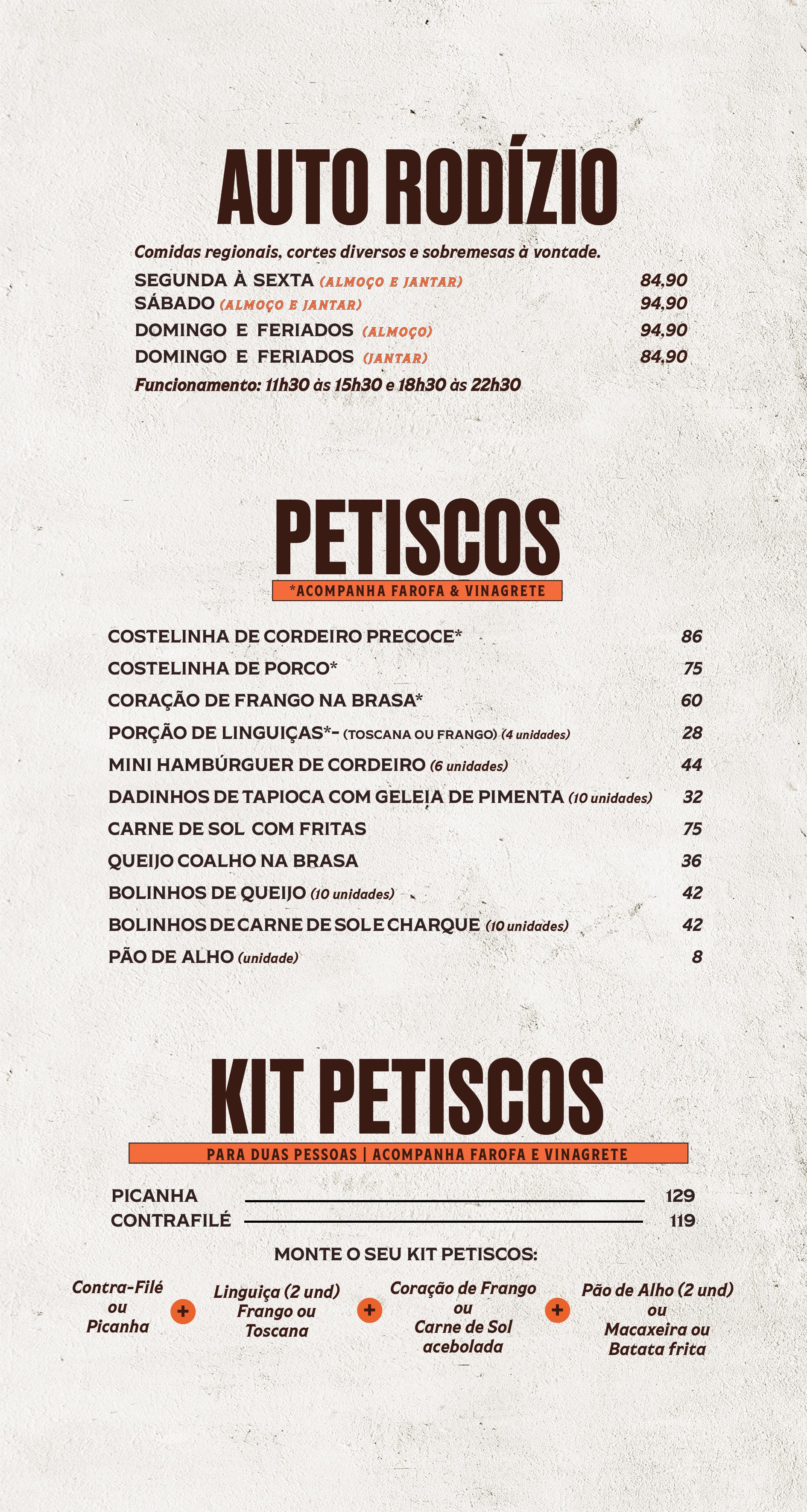 Cárdapio Ponta Negra