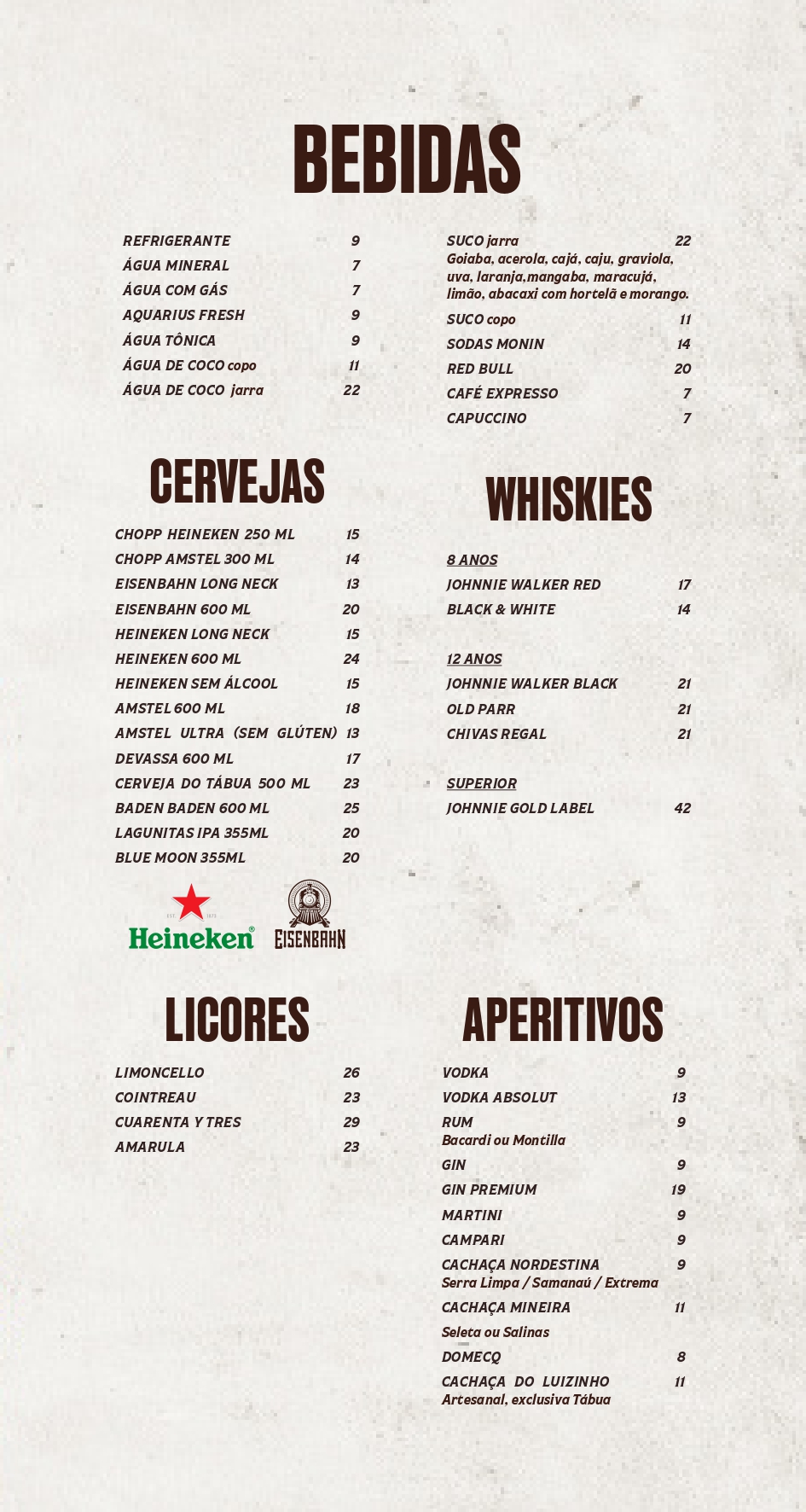 Cardápio Via Costeira