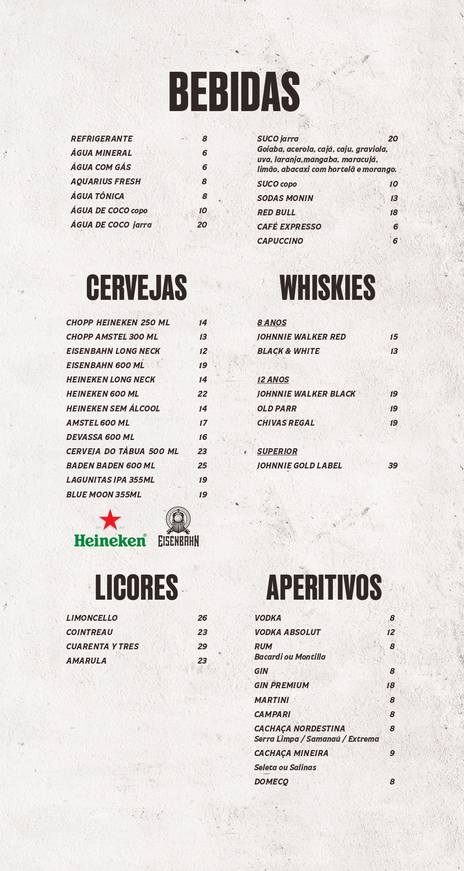 Cardápio Via Costeira