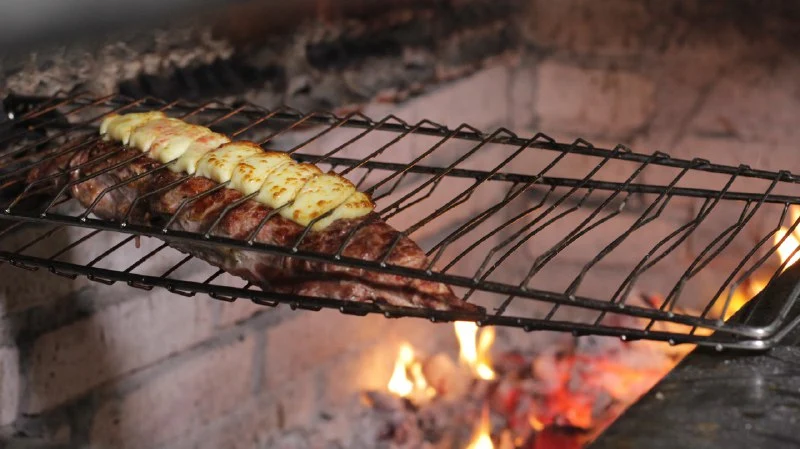 picanha na brasa do tábua de carne para o almoço de dia das mães